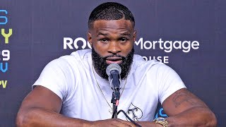 Tyron Woodley  POST FIGHT PRESS CONFERENCE vs Jake Paul [upl. by Ayekahs]