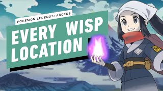 Pokemon Legends Arceus  Every Wisp Location [upl. by Adnol56]