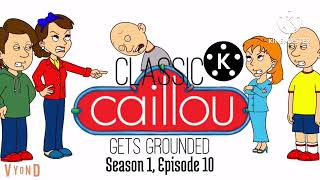 Classic Caillou Blasts Loud Music at 3AM and gets grounded [upl. by Keviv]