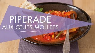 Piperade aux oeufs mollets  Recette au Cook Expert Magimix [upl. by Ayetal]