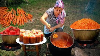 HOMEMADE Carrot Jam  Preparing for Winter with a Tasty Appetizer [upl. by Haimaj]