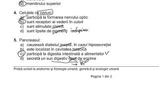 Rezolvare simulare Biologie Bacalaureat 2024 partea 1 [upl. by Rik]