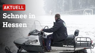 Wasserkuppe Willingen Feldberg Freude über den ersten Schnee der Saison  hessenschau [upl. by Billie]