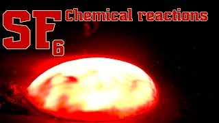 SF6 Sulfur hexafluoride Chemical reactions [upl. by Eelsha]