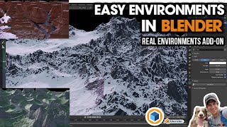 EASY ENVIRONMENTS in Blender with the Real Environments AddOn [upl. by Lenoyl]