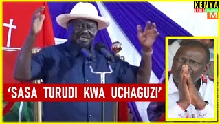 Raila EXPLOSIVE speech today in Kakamega  Listen what he told Ruto [upl. by Cilo]