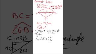 Brevet  Calculer un angle  Trigonométrie 7 [upl. by Aitnohs979]