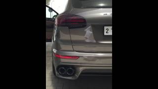 Porsche cayenne gts 2016 start up amp revs [upl. by Atikkin196]