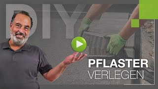 Pflastersteine verlegen  DO IT YOURSELFAnleitung [upl. by Refitsirhc624]