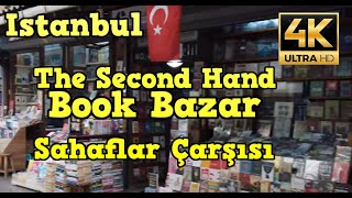 Istanbul The Second Hand Book Bazar  Sahaflar Çarşısı  Книжный ряд [upl. by Tessy]