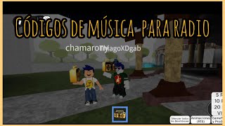 CODIGOS DE MUSICA PARA RADIO EN ROBLOX FREE BOOMBOX RADIO [upl. by Herzig]