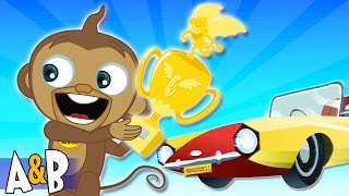 Raging Car Race  Funny Cartoons for Children  The Adventures of Annie and Ben [upl. by Heather]