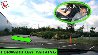 Parking Forward into a Bay  Driving Test Tips [upl. by Nelac]