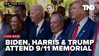 Biden Harris and Trump attend 911 memorial at Ground Zero in New York City [upl. by Rider191]