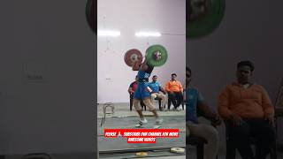 100kg clean and jerk 🥵😱 youtubeshorts trendingsong shortsvideo t20worldcup india shorts viral [upl. by Enileuqcaj]