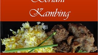 Malaysian Food  Beriani Kambing Johor Malay version [upl. by Ecirbaf]