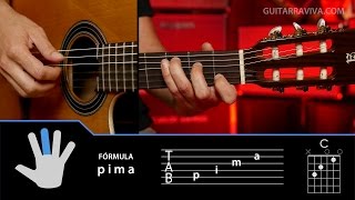 Cómo tocar arpegios en guitarra tecnicas Clase 1  Técnica Guitarraviva [upl. by Oneida174]