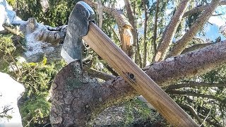 Axe Review  Gränsfors Bruks Hunters Axe [upl. by Nylitsirk]