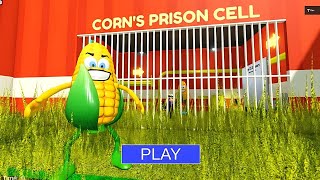 🌽CORN BARRYS PRISON RUN OBBY roblox scarryobby obby [upl. by Arag]