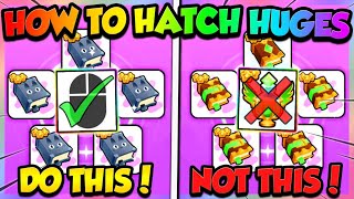 HOW TO HATCH HUGE PETS FAST in PET SIMULATOR 99 Roblox [upl. by Yelsgnik755]