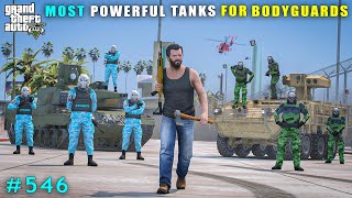 Michael Committed Powerful Tanks Robbery For Bodyguards  Gta V Gameplay [upl. by Okechuku]