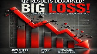 Q2 RESULT ANNOUNCED JSW STEEL BPCL HPCL  TEXMACO RAIL BIG LOSS WHAT NEXT [upl. by Aztiraj651]