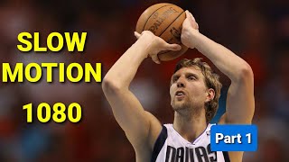 Dirk Nowitzki Shooting Form Slow Motion 1080HD PART 1 [upl. by Whitver]