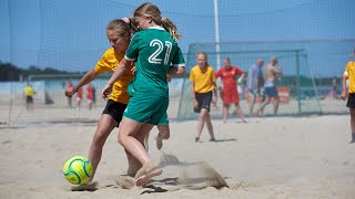 Ã…hus Beachfotboll  Sommarens fotbollsfest [upl. by Ydnamron170]