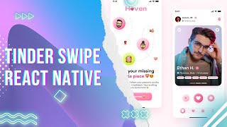 Tinder Swipe Animation in React Native 🚀🚀  Carousel in React Native [upl. by Cheshire]