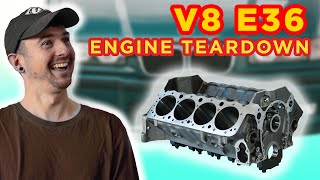 E36 Coupe V8 swap  ENGINE TEARDOWN [upl. by Laurene781]