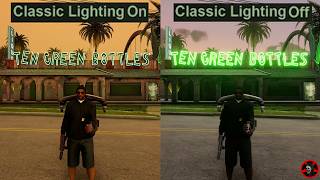 Classic Lighting Options Comparison on GTA SA The Definitive Edition [upl. by Olgnaed]