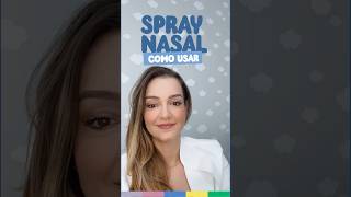 Rinite como usar o spray nasal [upl. by Ahso915]