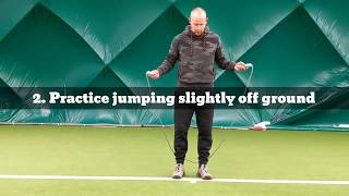 Learn to Skip for Tennis  Basic Two Feet Jump [upl. by Herr670]