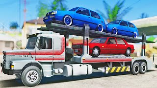 GTA Vida Ostentação 6 TRANSPORTE DE CARROS NOVOS [upl. by Kanor]