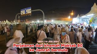 Perjalanan Haji Ku Episod 19  Perjalanan Melontar Jamrah Aqabah [upl. by Bellew]