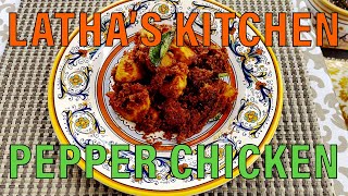 Pepper Chicken Recipe  Tamil USA  Lathas Kitchen [upl. by Aiyram]