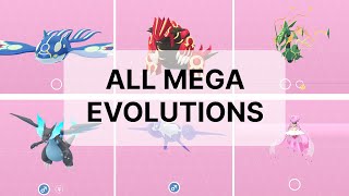 Every MEGA EVOLUTION In Pokémon GO [upl. by Nueormahc]