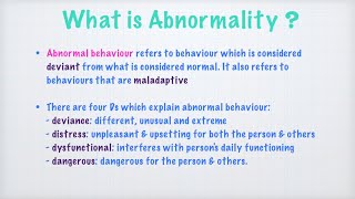 Meaning of abnormality abnormalpsychology psychologicaldisorders [upl. by Nacnud]