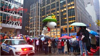 Macys Thanksgiving Day Parade Rain NY 2024 [upl. by Lemert357]