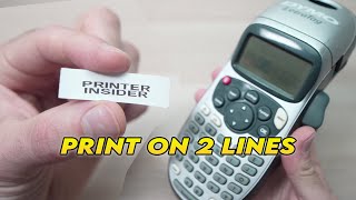 How to Print on 2 Lines Dymo LetraTag Label Maker [upl. by Rego]