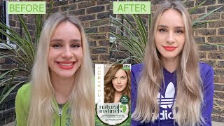 Clairol Natural Instincts Vegan Hair Dye Dark Blonde 7 Review and Home Hair Dying [upl. by Jenilee358]