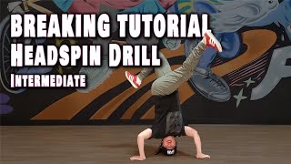 How To Break for Beginners  Headspin Drill  Breaking Tutorial with Bgirl Bonita [upl. by Imef]