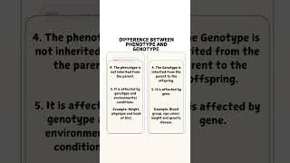 Difference between Genotype and Phenotype biology learn viralshort views subscribe [upl. by Ecnirp]