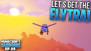 Minecraft  I got elytra in Minecraft hardcore [upl. by Tiffie]