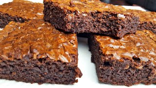 How to Make best Fudgy Brownies at home Simple Way To Make FUDGY CracklyTop Brownies [upl. by Colvert]