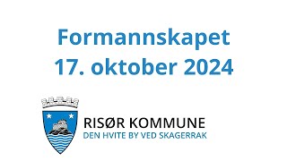 Formannskapet i Risør 17 oktober 2024 [upl. by Paulson]