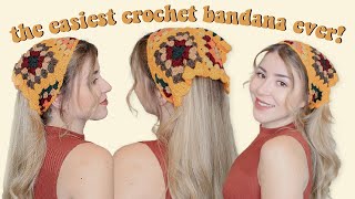 Granny Square Bandana Tutorial  𝓬𝓸𝓽𝓽𝓪𝓰𝓮𝓬𝓸𝓻𝓮 [upl. by Ainatnas617]