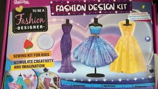 Fashion Design Kit for Sewing Barbie Doll Clothes  DIY amp Craft [upl. by Crispen]