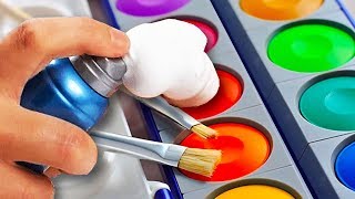 10 Awesome Paint Hacks For Everyone [upl. by Llenrev]