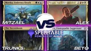 Morska vs Negan vs Necrobloom vs Graaz  EDH Commander [upl. by Anigroeg858]